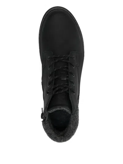 Bugatti Lace-up Booties In Black