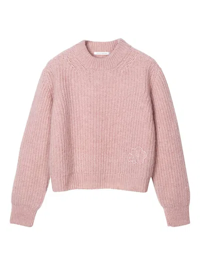 Cecilie Bahnsen Bega Pullover Fisherman Knit Soft Pink
