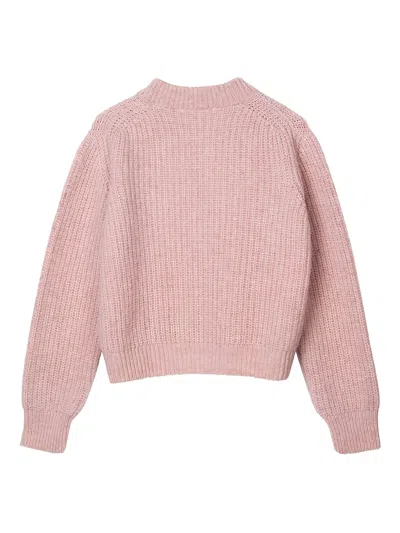 Cecilie Bahnsen Bega Pullover Fisherman Knit Soft Pink