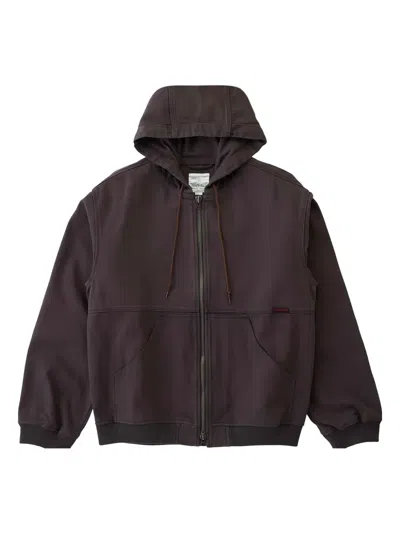 Gramicci Hooded Zip Jacket In Brown