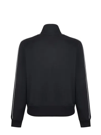 Lacoste Paris Piqué Zip-up Track Jacket In Black