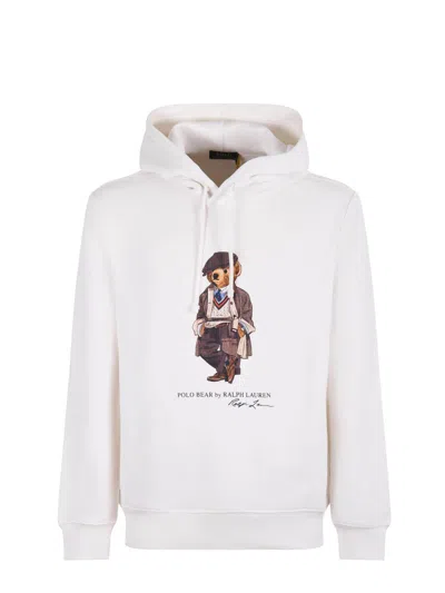 Polo Ralph Lauren Long Sleeve Hoodie In White