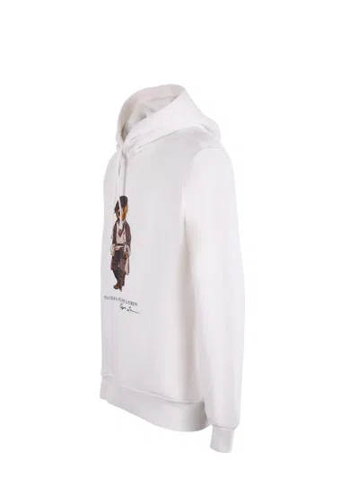 Polo Ralph Lauren Long Sleeve Hoodie In White