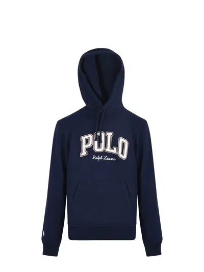 Polo Ralph Lauren Hoodie With Logo In Blue
