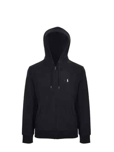 Polo Ralph Lauren Pony Hoodie In Black