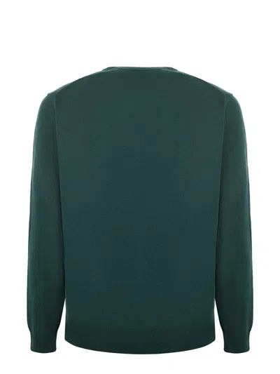 Mc2 Saint Barth Its Wine O Clock Wool And Cashmere Blend Sweater In Green