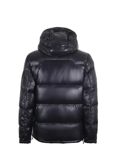 Polo Ralph Lauren Navy Blue Nylon Down Jacket In Blue