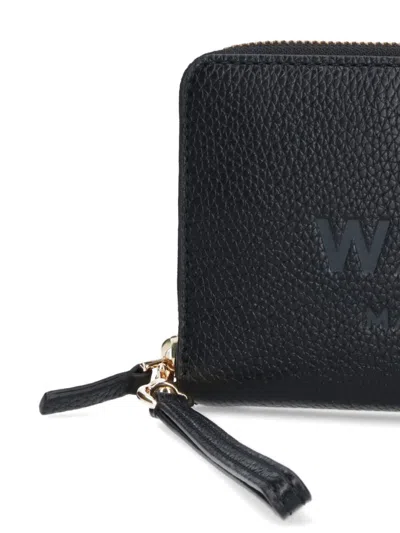 Marc Jacobs Black Full-grain Leather Wallet In Black