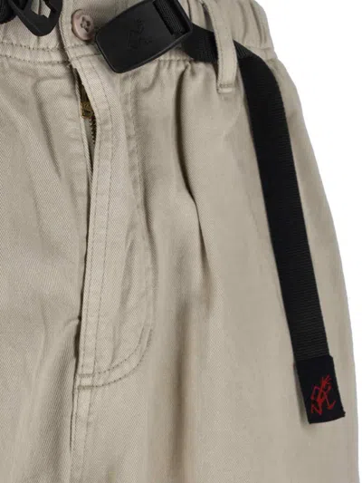 Gramicci G-pants Belt-detail Trousers In Gray