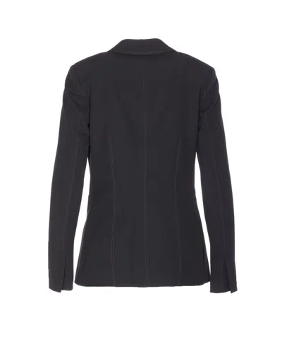 Pinko Tailored Jacket Notched Lapel In Black