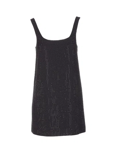 Pinko Black Aroa Dress In Black