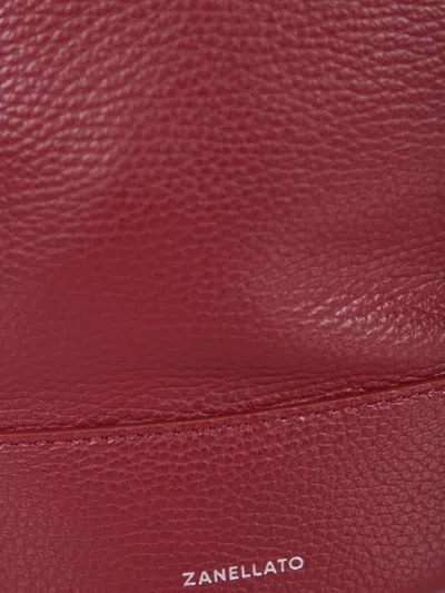 Zanellato Drawstring Top Handle Shoulder Bag In Red