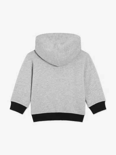 Dolce & Gabbana Jersey Zip-up Hoodie In Gray