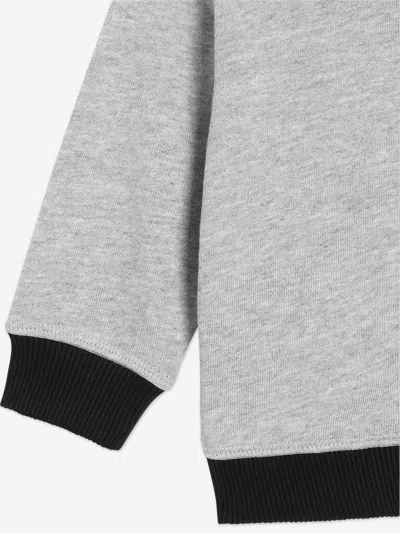 Dolce & Gabbana Jersey Zip-up Hoodie In Gray