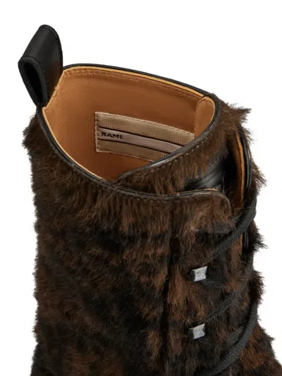 Tod's Winter Gommino Ankle Boots In Pony Effect Leather In Brown