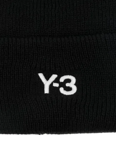 Y-3 Classic Beanie With A Stitched Label At The Front In Black