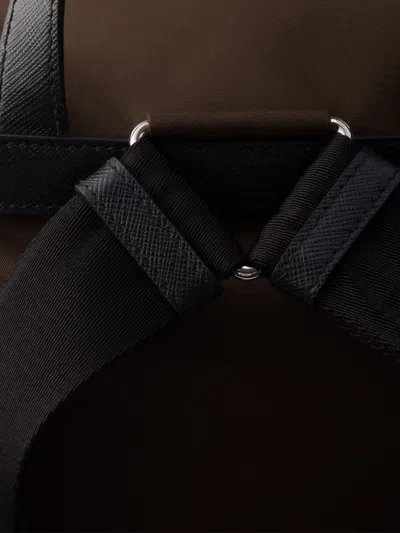 Prada Front-pockets Backpack In Brown