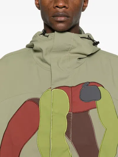 图案印花连帽夹克