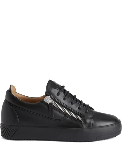 Giuseppe Zanotti Gail Zip-lace Sneakers In Black