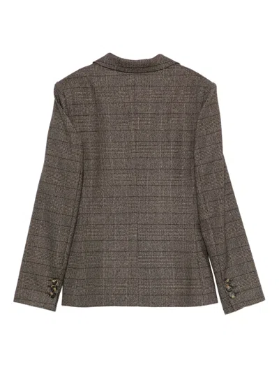 Cenere Gb Single-breasted Three-button Jacket In Gray
