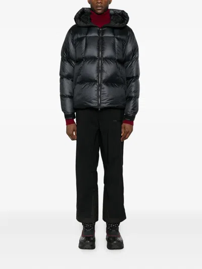 Goldwin Quantum Hooded Padded Jacket In Black