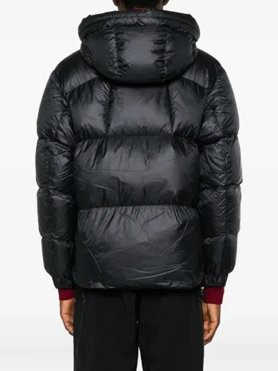 Goldwin Quantum Hooded Padded Jacket In Black