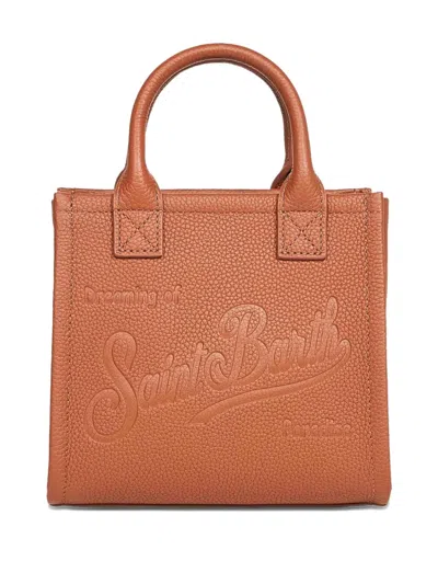 压纹粒面迷你皮质托特包