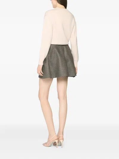 Genny Tassel-embellished Knitted Top In Neutral