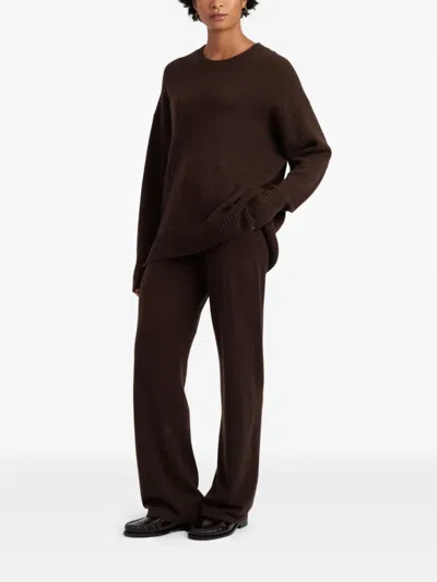 Chinti & Parker Pure Cashmere Crew Neck Sweater In Brown