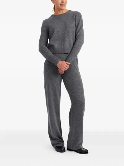 Chinti & Parker Pure Cashmere Crew Neck Sweater In Gray