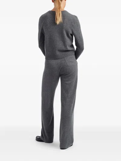 Chinti & Parker Pure Cashmere Crew Neck Sweater In Gray