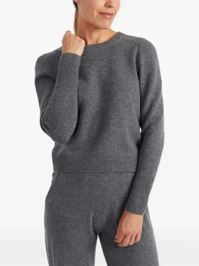Chinti & Parker Pure Cashmere Crew Neck Sweater In Gray