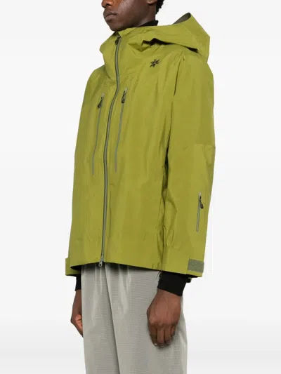 Goldwin Waterproof Hooded Jacket In Green