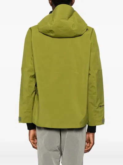 Goldwin Waterproof Hooded Jacket In Green