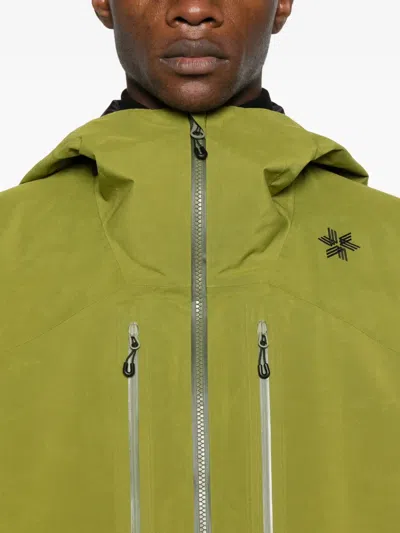Goldwin Waterproof Hooded Jacket In Green