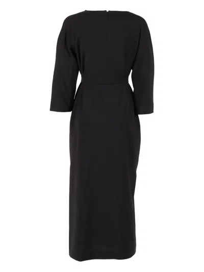 Weekend Max Mara Laziale Belted Dress In Black