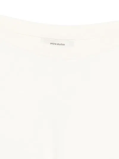 Entire Studios Knitted Capri Pants In White