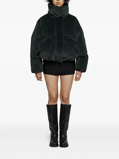 Oof Wear High-neck Puffer Jacket In Green