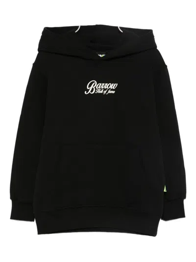 Barrow Logo-detail Hoodie In Black