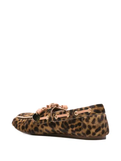 Ancient Greek Sandals Pliaria Leopard-print Boat Shoes In Animal Print