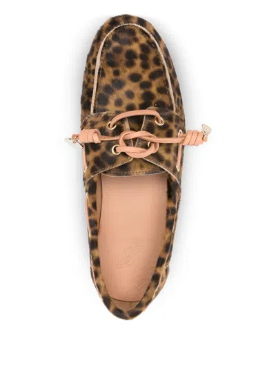 Ancient Greek Sandals Pliaria Leopard-print Boat Shoes In Animal Print