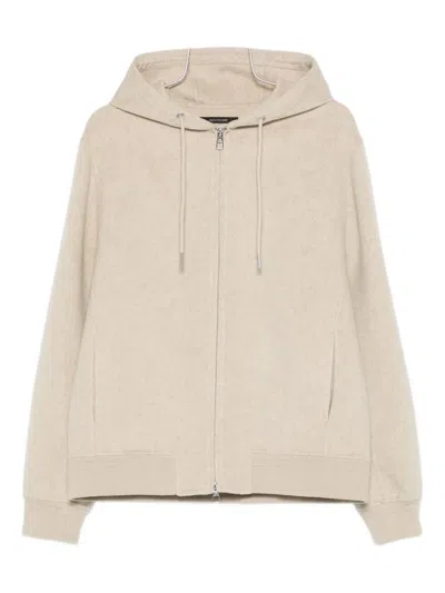 Montecore Zip-up Hoodie In Neutral