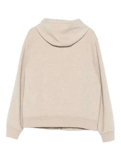 Montecore Zip-up Hoodie In Neutral