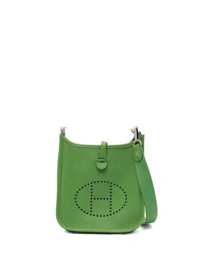 Pre-owned Hermes Evelyne Tpm Phw Mini Bag In Green