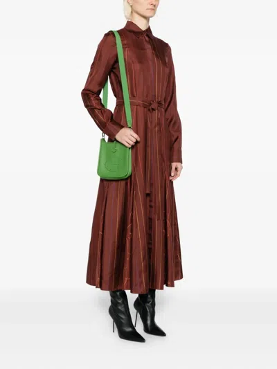 Pre-owned Hermes Evelyne Tpm Phw Mini Bag In Green