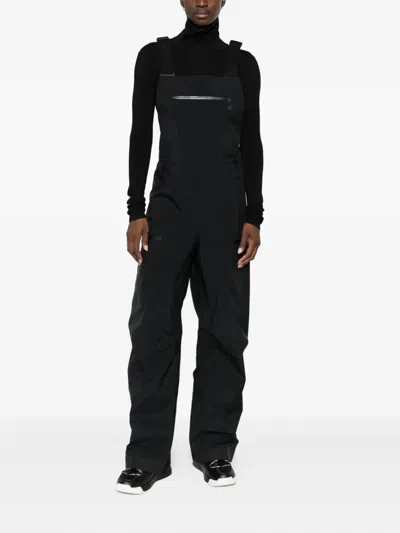 Goldwin 3l Bib Waterproof Ski Trousers In Black