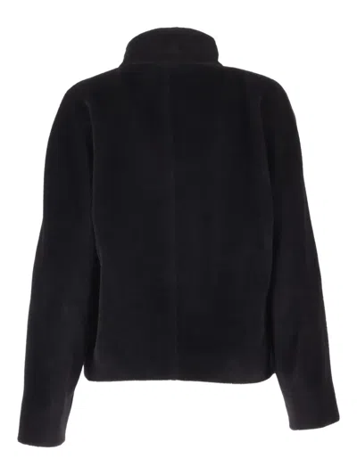Max Mara Caladio Buttoned Jacket In Black