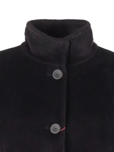 Max Mara Caladio Buttoned Jacket In Black