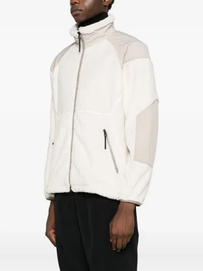 Goldwin Polartech Fleece-texture Jacket In Neutral