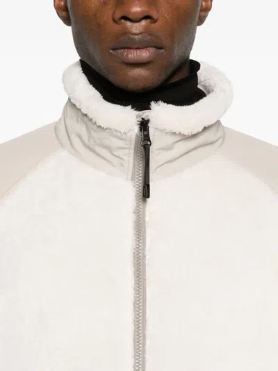 Goldwin Polartech Fleece-texture Jacket In Neutral